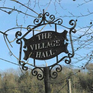 hughenden village hall sign